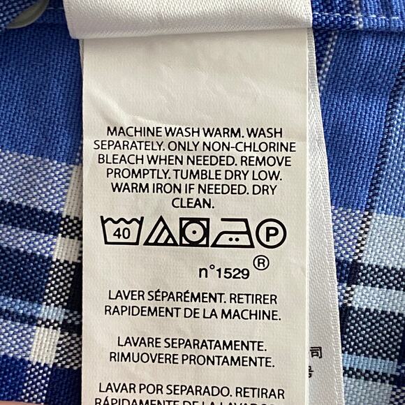 Polo Ralph Lauren Shirt Men's Medium Classic Fit Button-Down Blue Plaid NEW - Picture 10 of 12